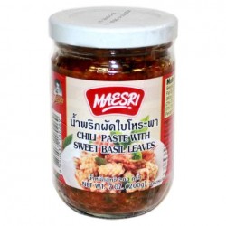 Maesri Chili Paste With Basil Leaves ( Pad Kapao) 200g / (ガパオ) バジル葉の唐辛子ペースト